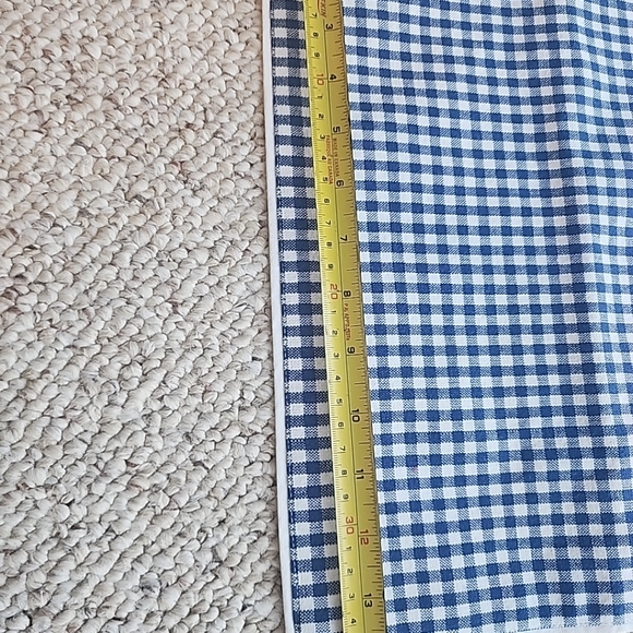 Pottery Barn Blue & White Gingham Placemats & Napkins Set of 2 Each Cotton - Picture 11 of 14